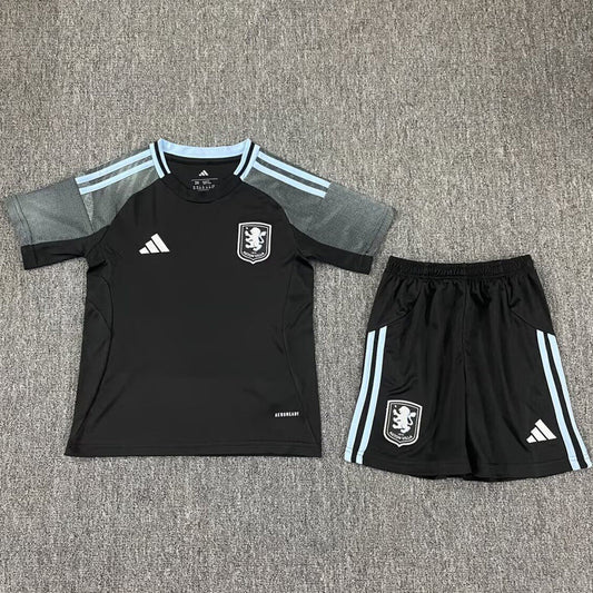 2025/26 Aston Villa Away Short Sleeve Kids' Jersey
