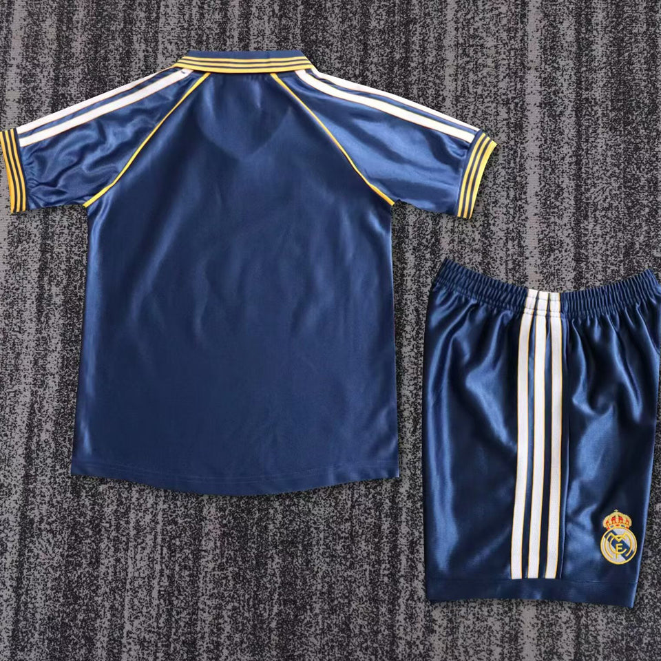 1998/2000 Real Madrid Third Short Sleeve Retro Kids Jersey