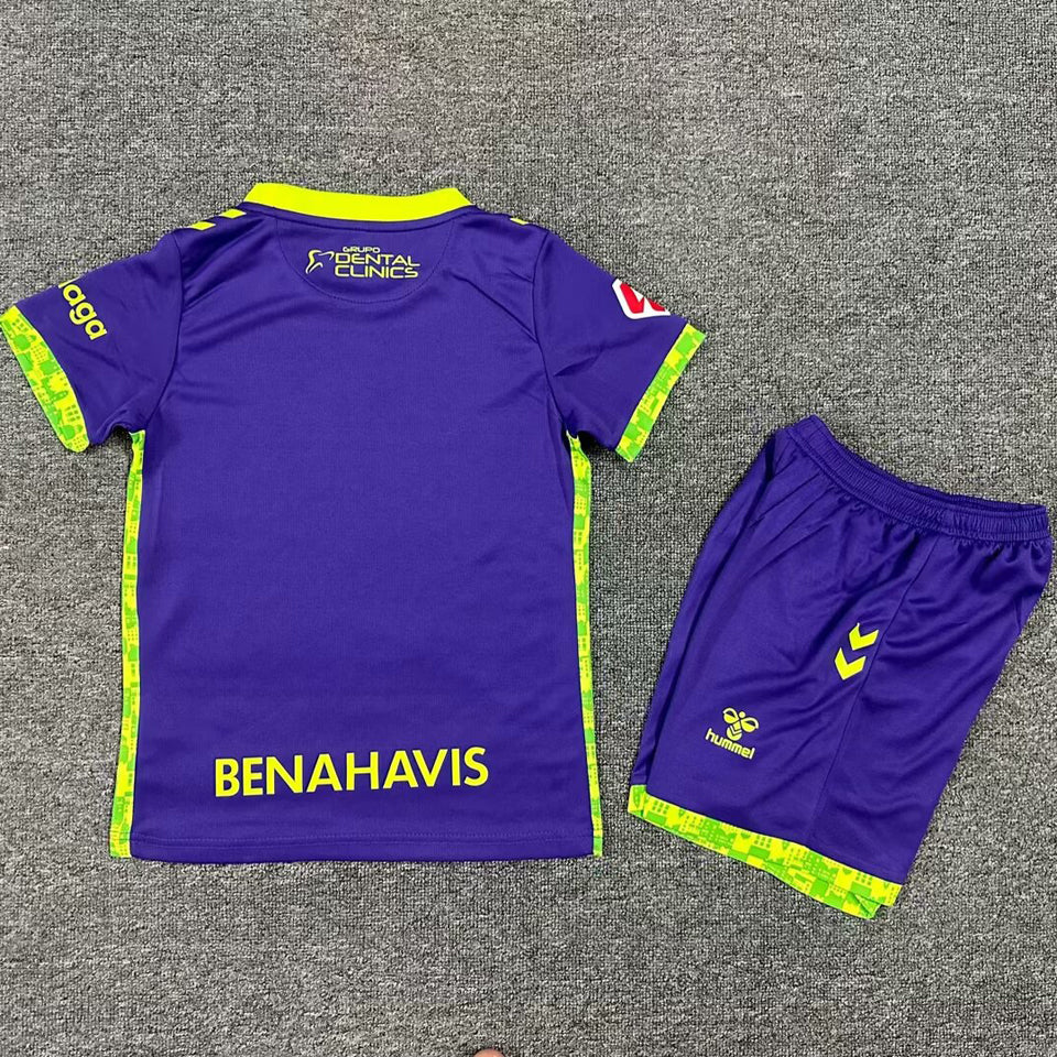 2024/25 Malaga Away Short Sleeve Kids' Jersey