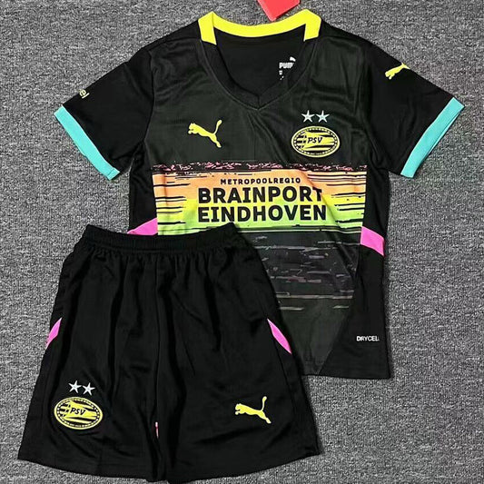 2024/25 PSV Away Short Sleeve Kids' Jersey