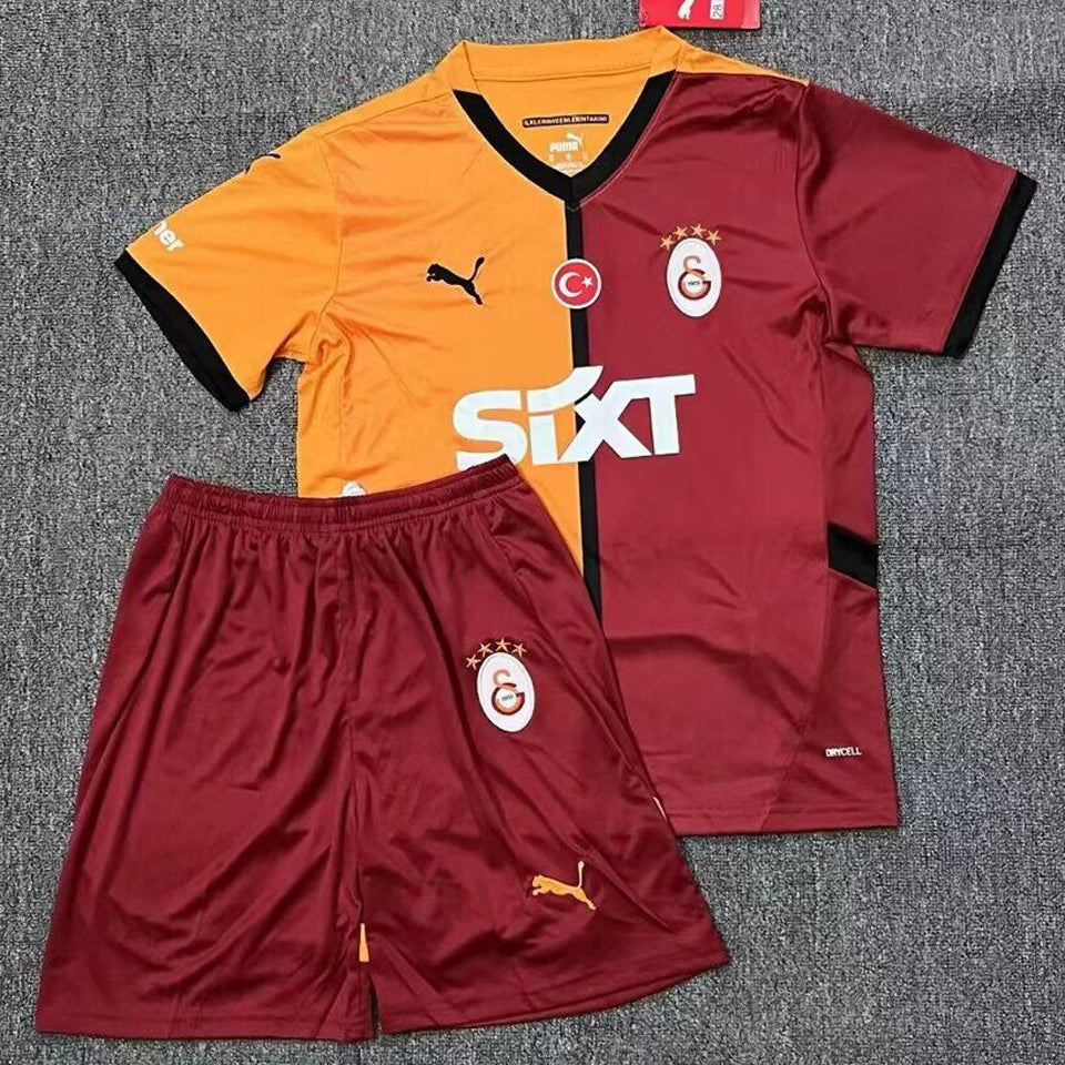 2024/25 Galatasaray Home Short Sleeve Kids Jersey