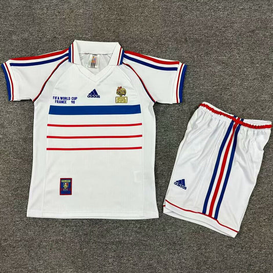 1998 France Away Kids National Team Retro