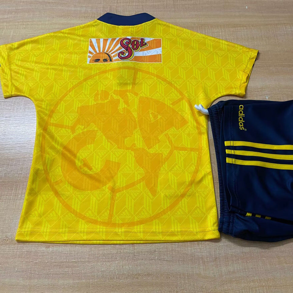 1998/99 Club America Home Short Sleeve Retro Kids Jersey