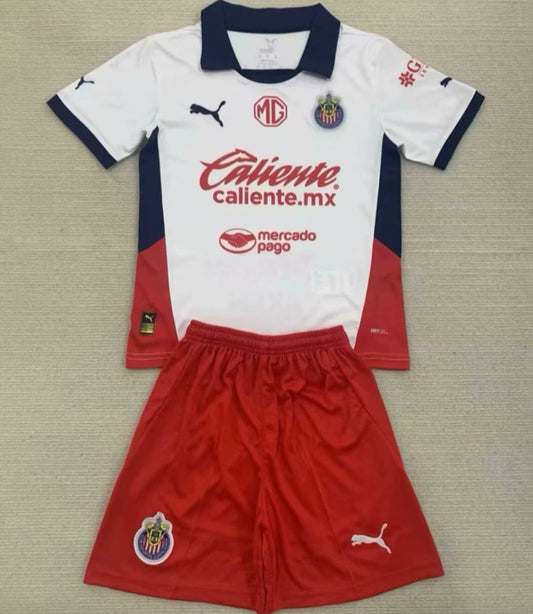 2024/25 Chivas Away Short Sleeve Kids Jersey