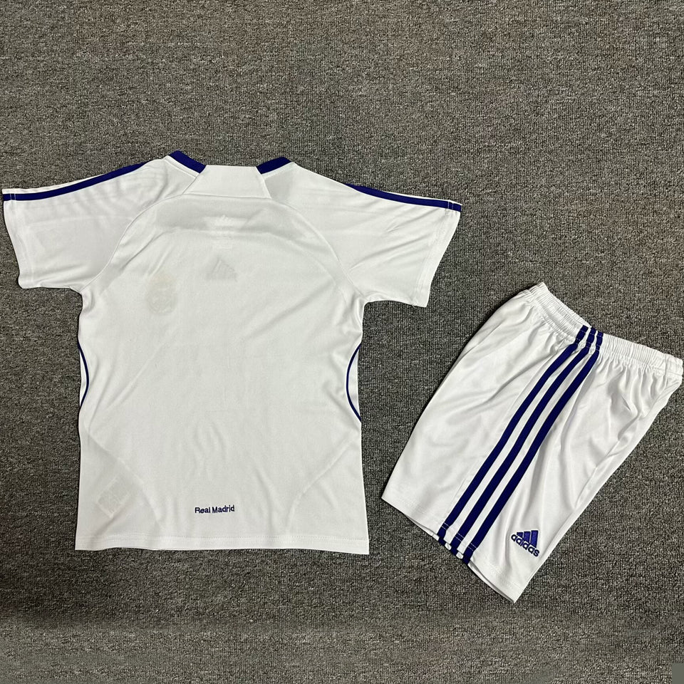 2007/08 Real Madrid Home Short Sleeve Retro Kids Jersey