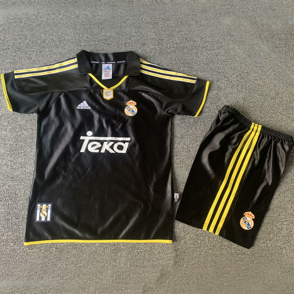 1999/01 Real Madrid Away Short Sleeve Retro Kids Jersey