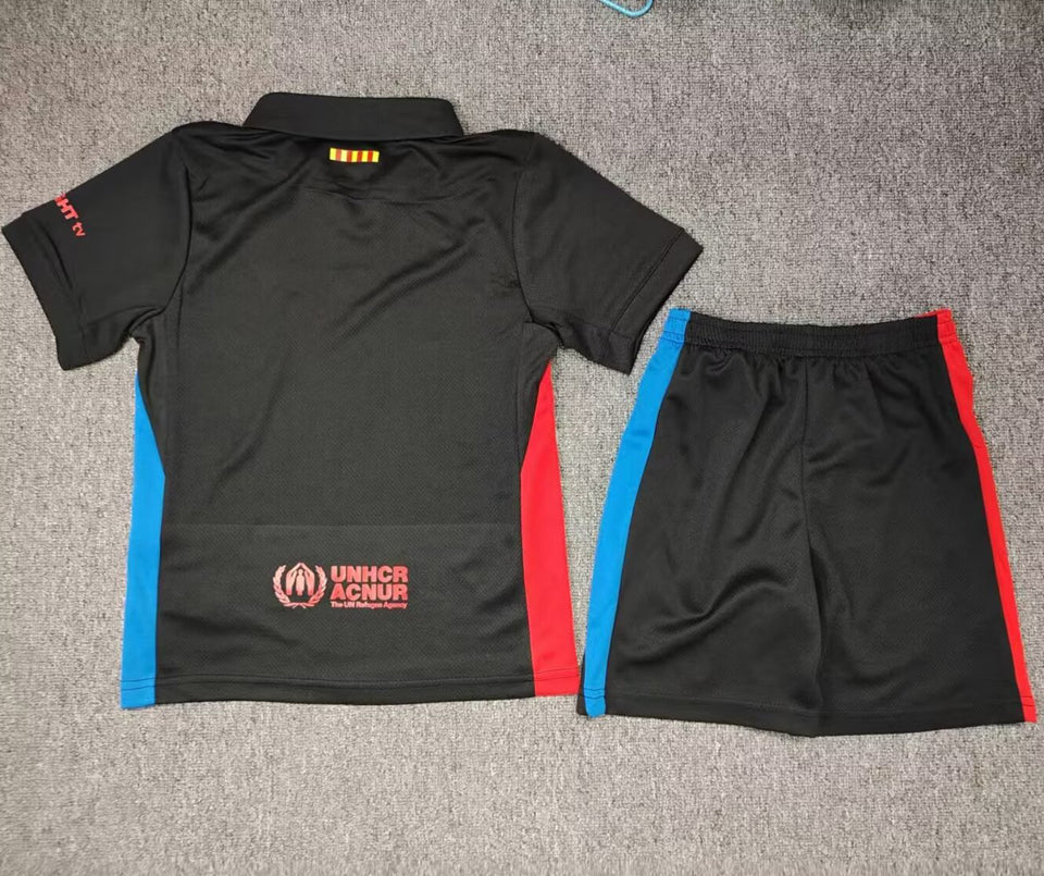2024/25 Barcelona Away Short Sleeve Kids Jersey