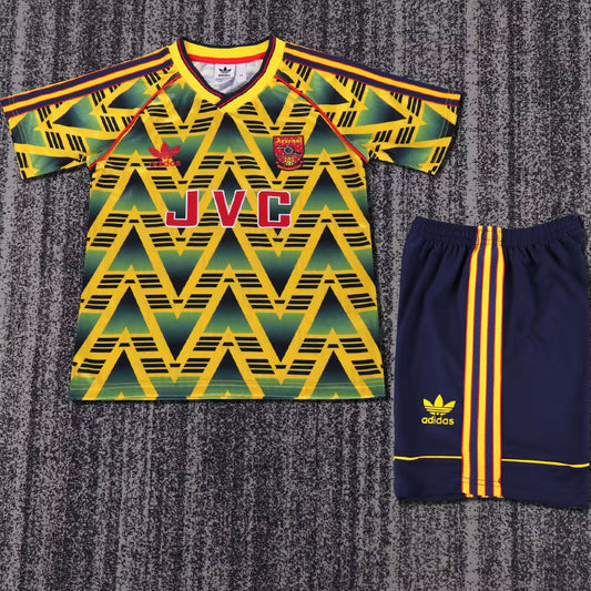 1991/93 Arsenal Away Short Sleeve Retro Kids Jersey