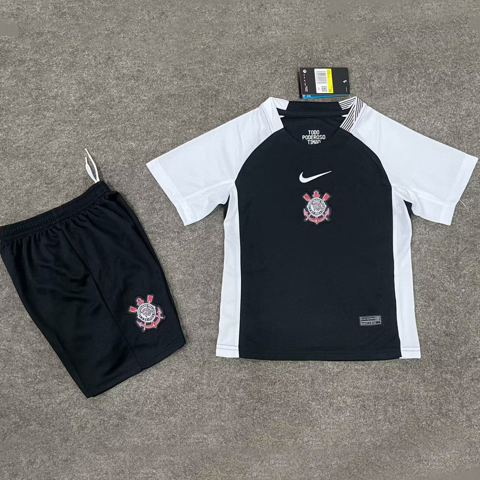 2025/26 Corinthians Away Short Sleeve Kids Jersey