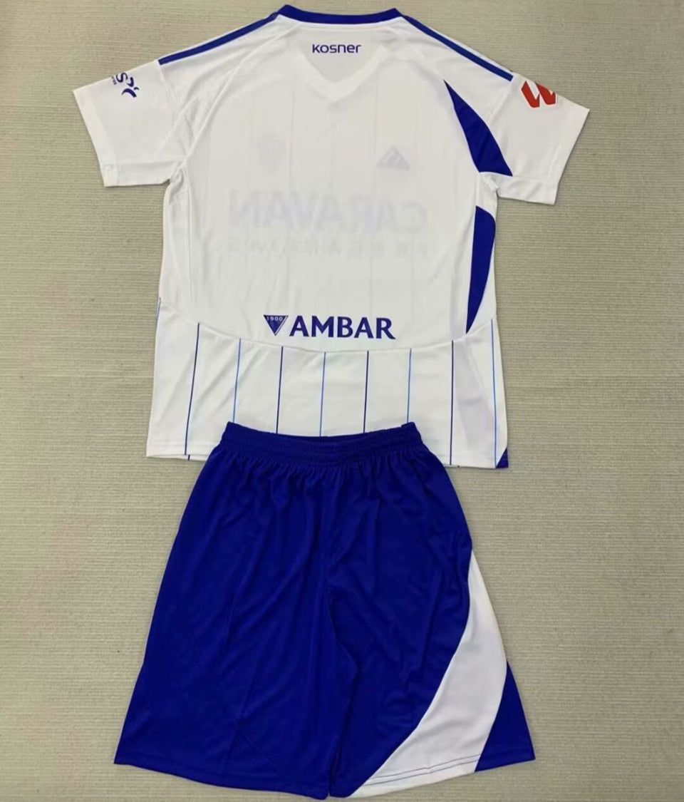 2024/25 Zaragoza Home Short Sleeve Jersey for Kids