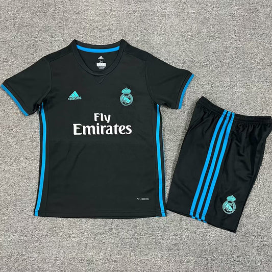 2017/18 Real Madrid Away Short Sleeve Retro Kids Jersey