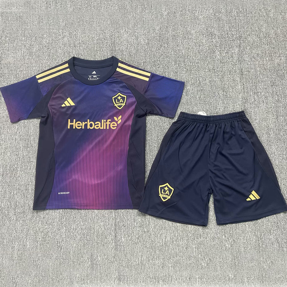 2025/26 LA Galaxy Away Short Sleeve Kids Jersey
