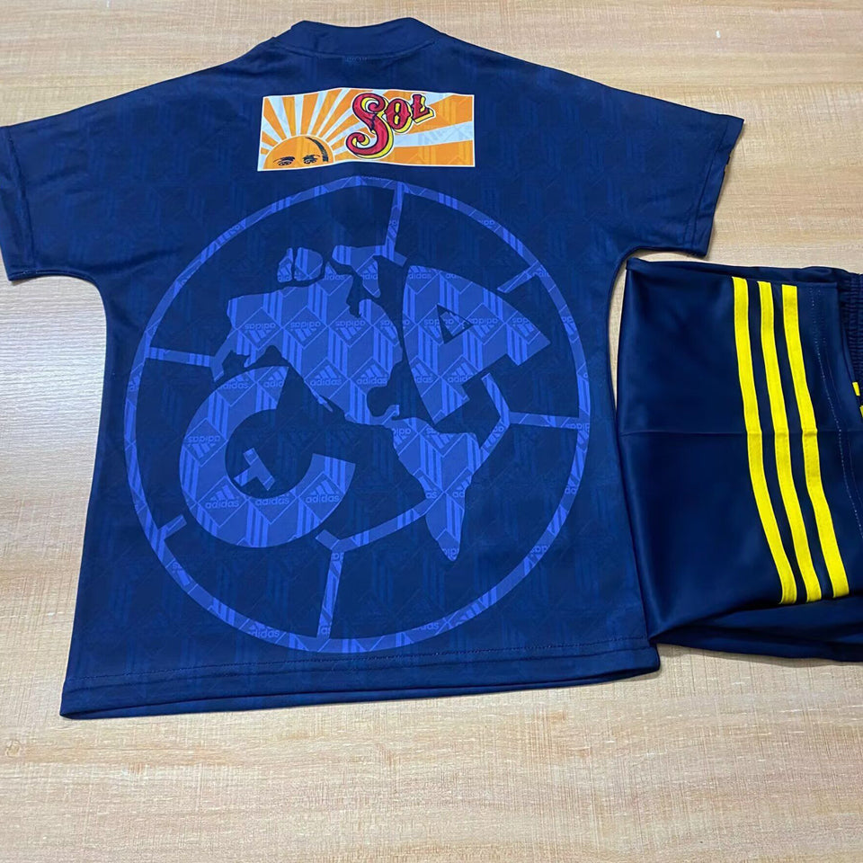 1998/99 Club America Away Short Sleeve Retro Kids Jersey