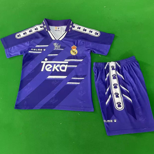 1994/96 Real Madrid Away Short Sleeve Retro Kids Jersey