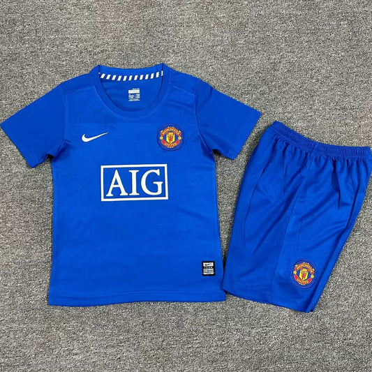 2008/09 Manchester United Third Short Sleeve Retro Kids Jersey
