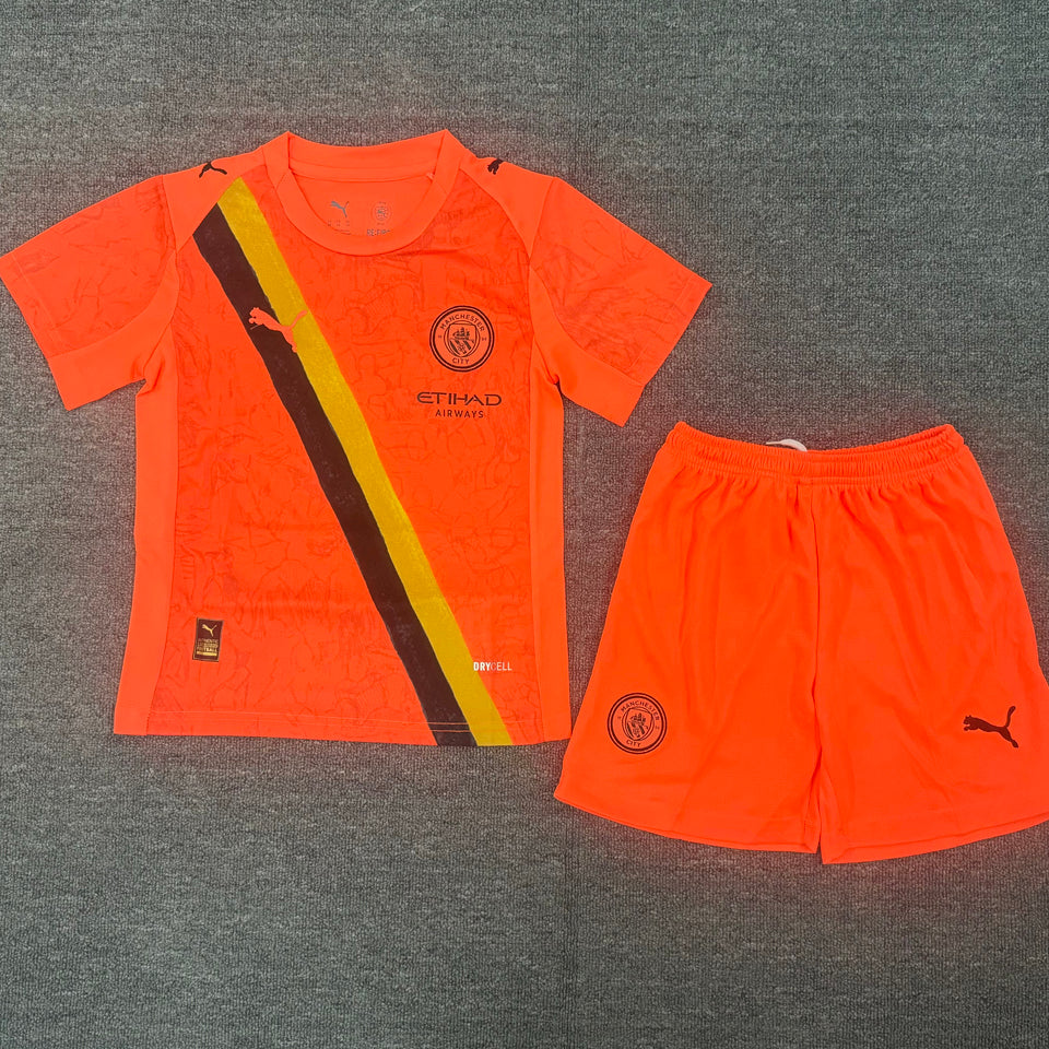 2025/26 Manchester City Special Short Sleeve Kids' Jersey