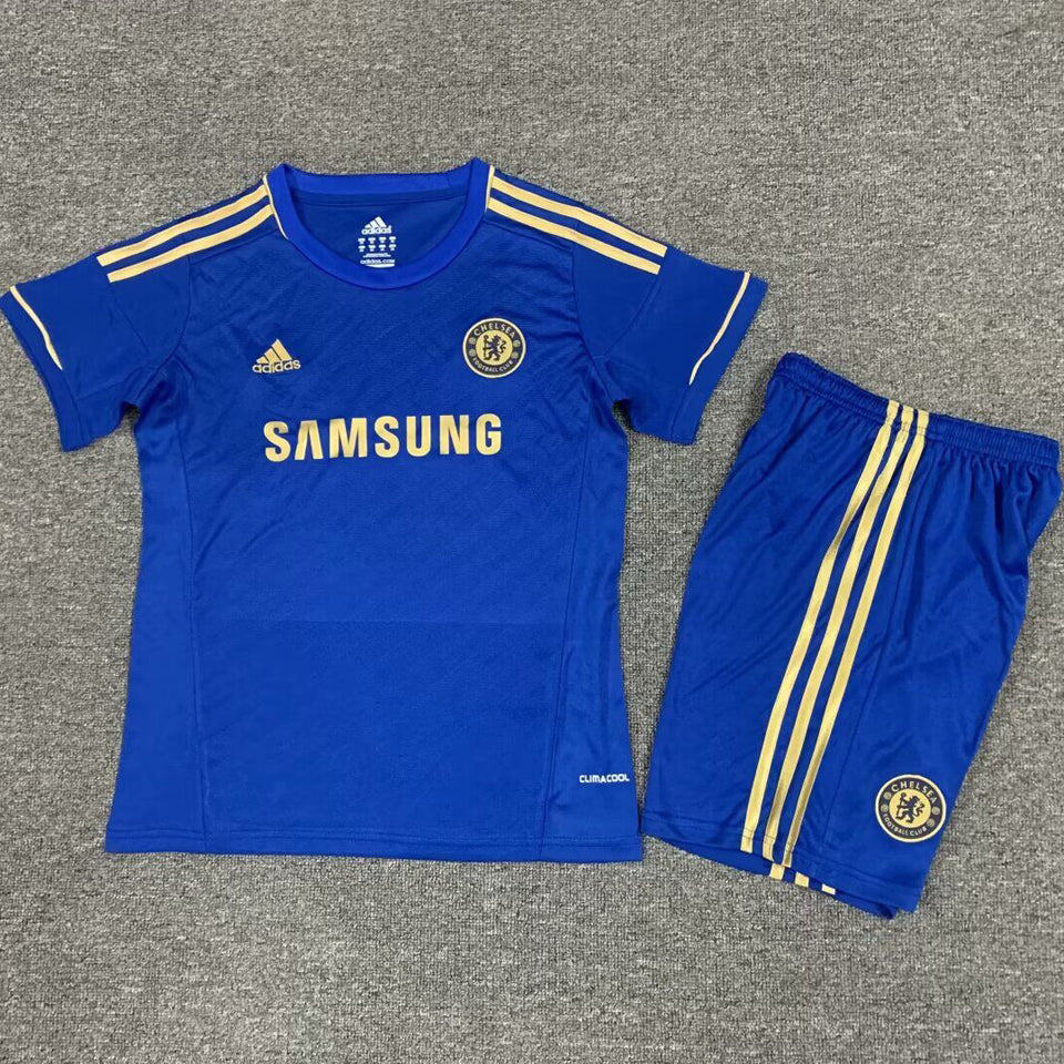 2012/13 Chelsea Home Short Sleeve Retro Kids Jersey