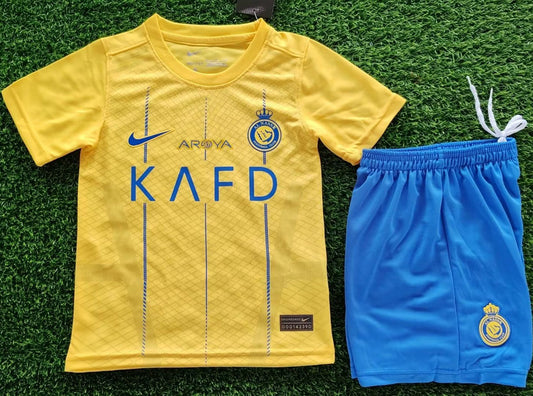 2023/24 Al Nassr Home Short Sleeve Kids Jersey