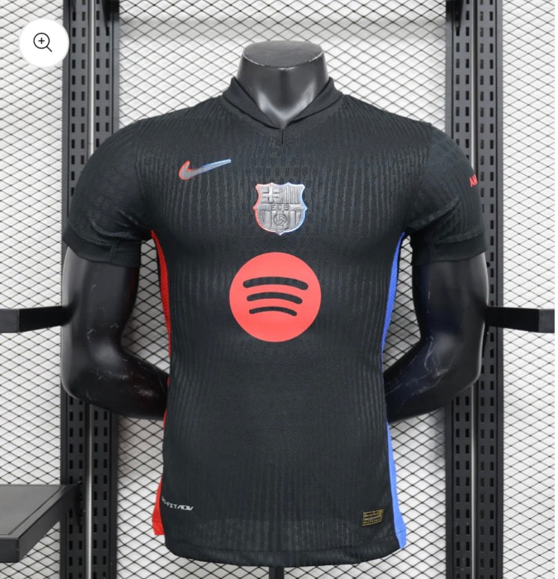 2024-25 FC Barcelona Away Kit Spotify Logo