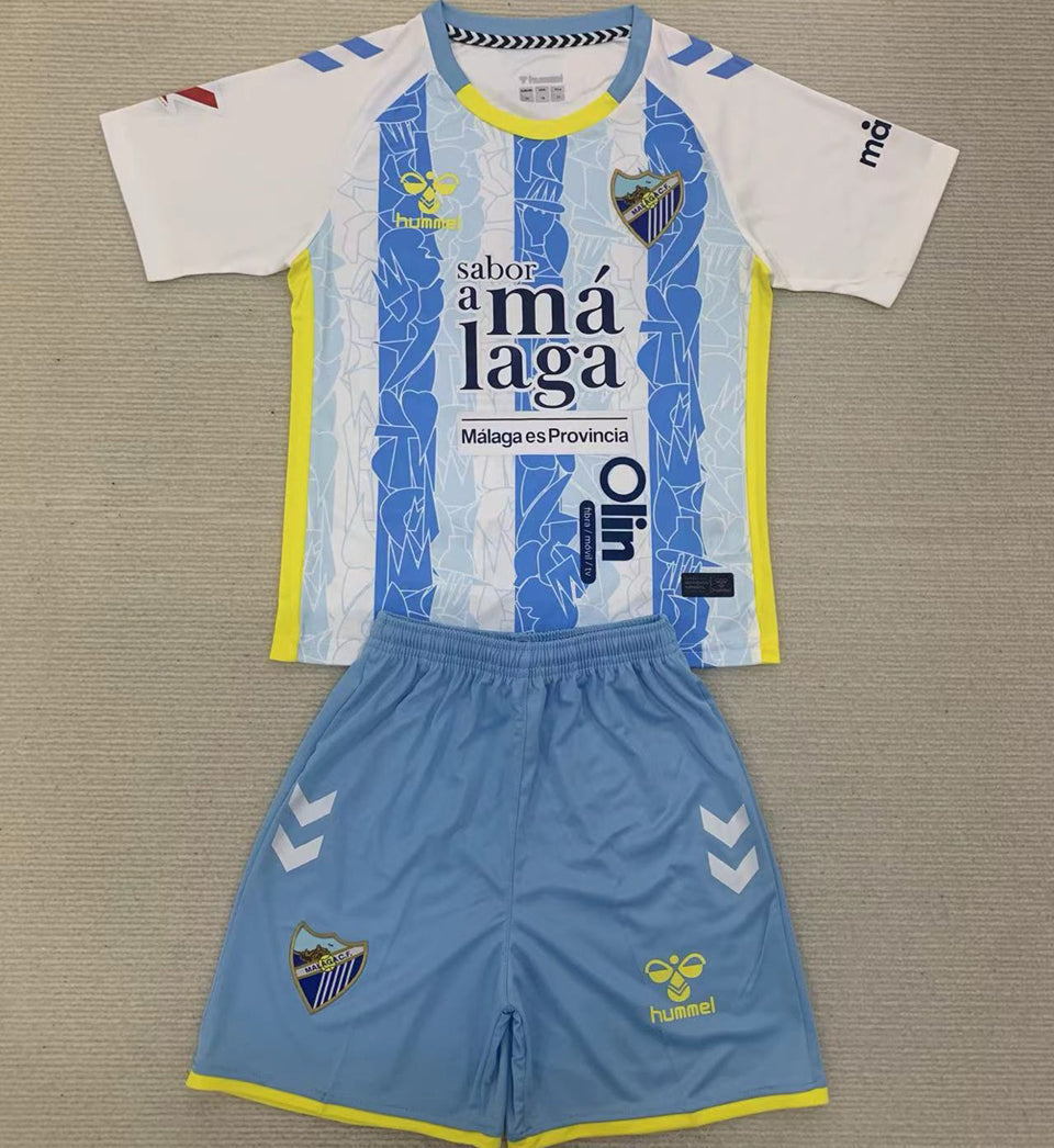 2024/25 Malaga Home Short Sleeve Jersey for Kids