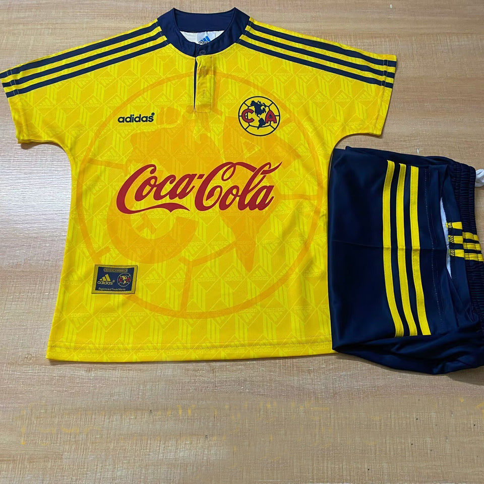 1998/99 Club America Home Short Sleeve Retro Kids Jersey