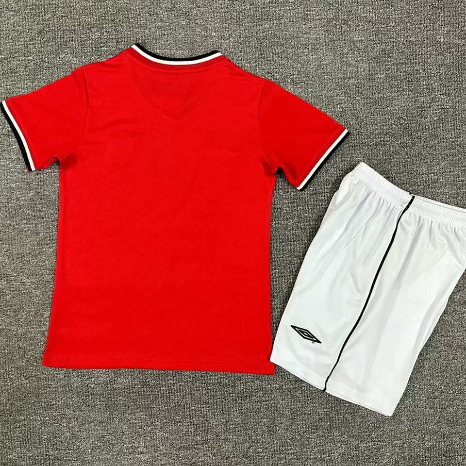 2000/02 Manchester United Home Short Sleeve Retro Kids Jersey