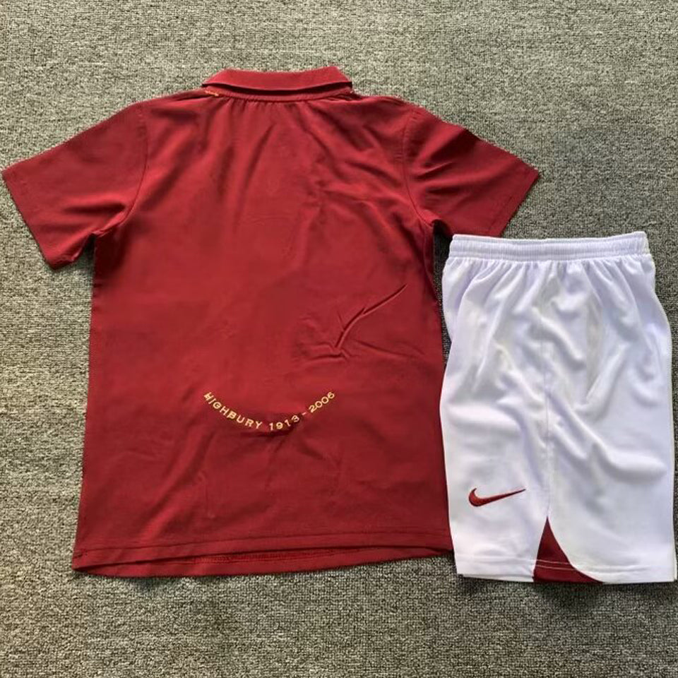 2005/06 Arsenal Home Short Sleeve Retro Kids Jersey