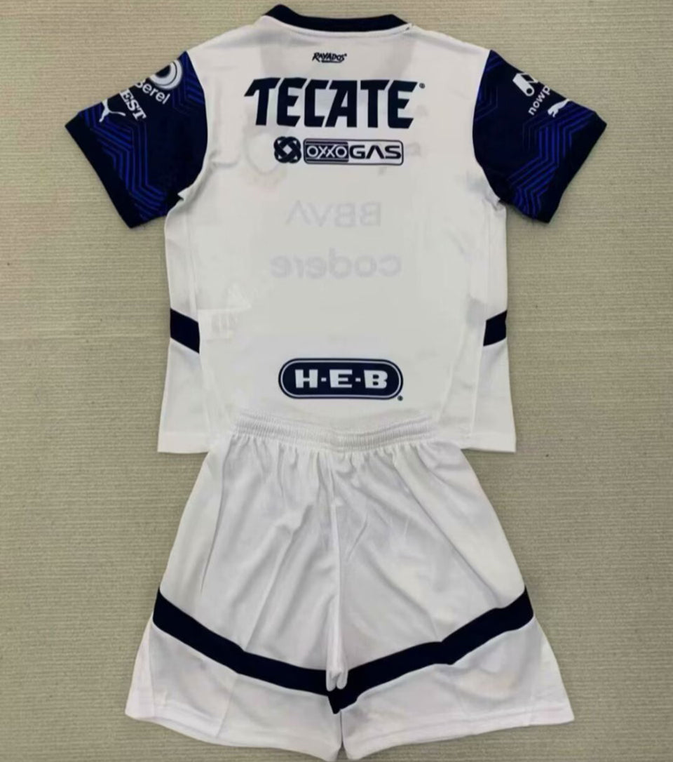 2024/25 Monterrey Away Short Sleeve Kids' Jersey