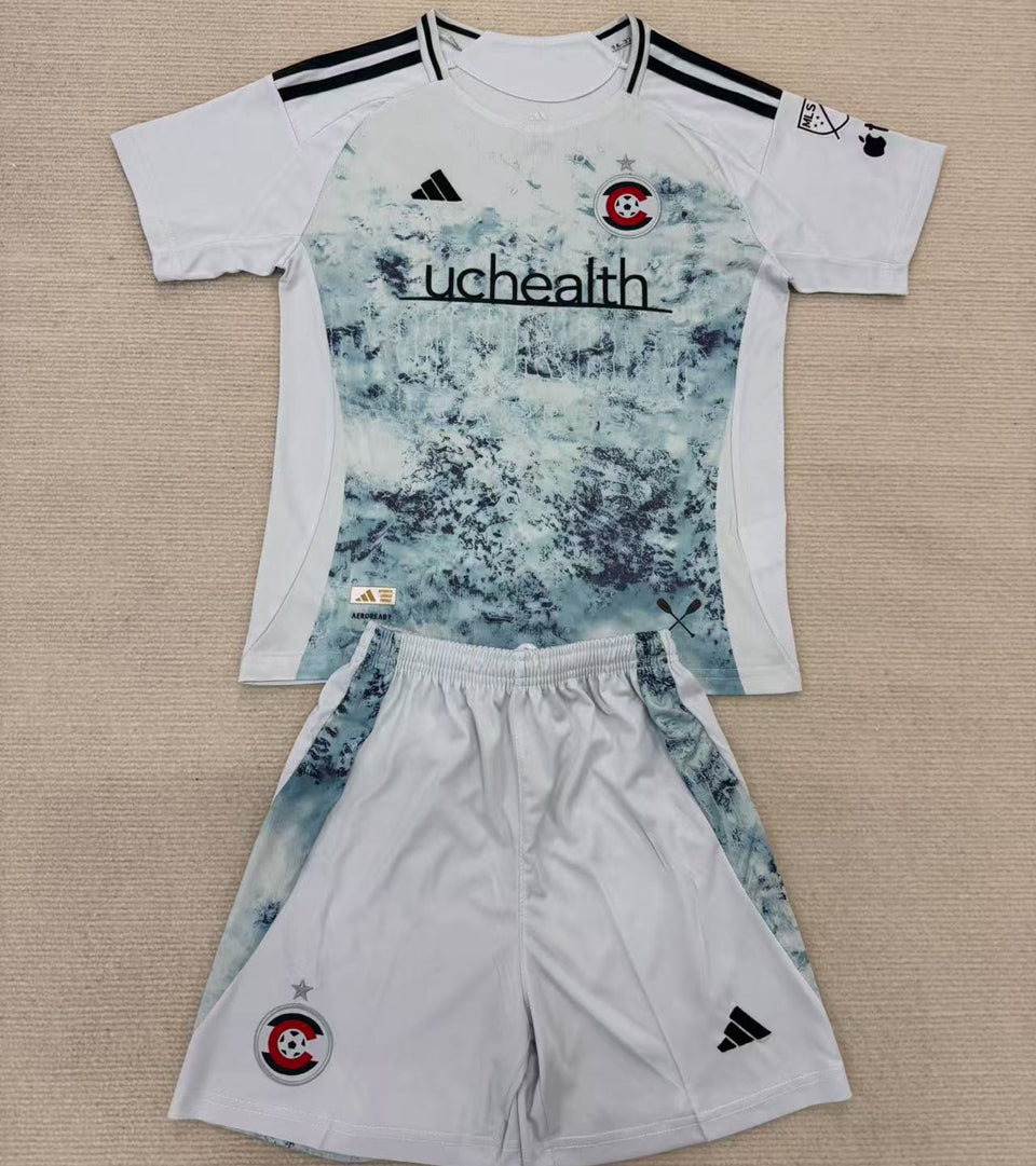 2025/26 Colorado Rapids Away Short Sleeve Kids Jersey