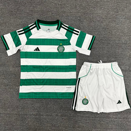 2025/26 Celtic Home Short Sleeve Jersey for Kids