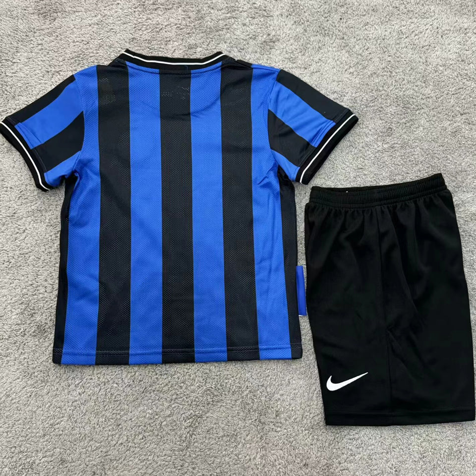 2010 Inter Milan Home Short Sleeve Retro Kids Jersey