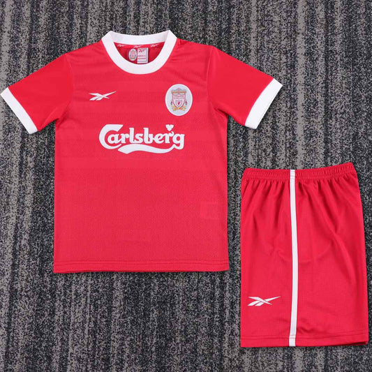 1997/98 Liverpool Home Short Sleeve Retro Kids Jersey