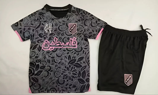 2024-25 Palestine Black And Pink Kit Kids