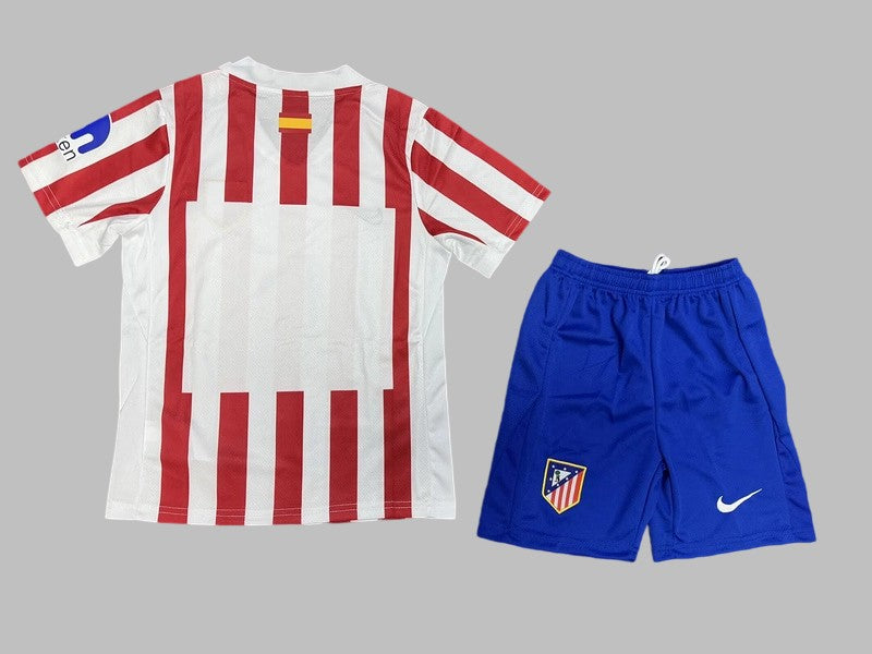 2025-26 Atletico Madrid Home Kit Kids
