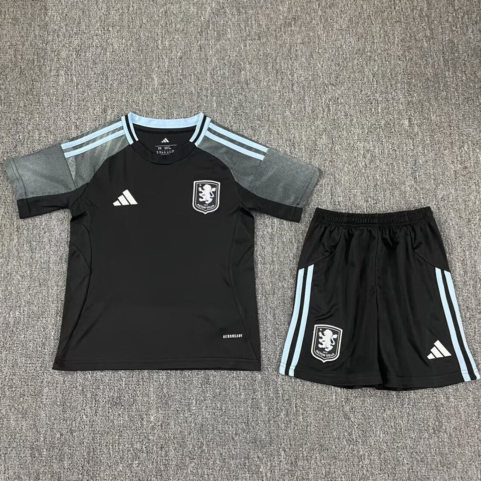 2025/26 Aston Villa Away Short Sleeve Kids' Jersey