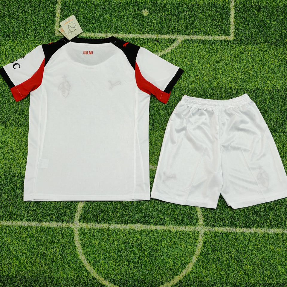 2025/26 AC Milan Away Short Sleeve Kids' Jersey