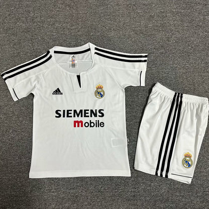 2003/04 Real Madrid Home Short Sleeve Retro Kids Jersey