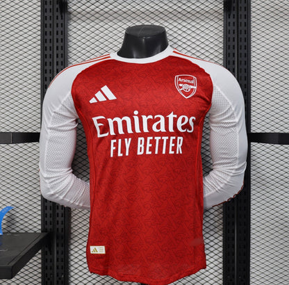 2025-26 Arsenal FC Home Kit Long Sleeve