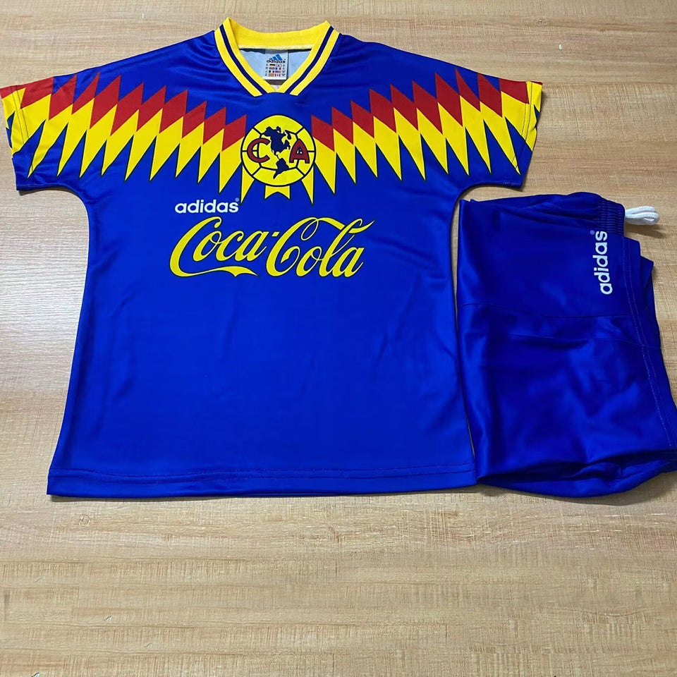 1995 Club America Away Short Sleeve Retro Kids Jersey