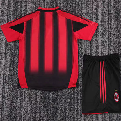 2004/05 AC Milan Home Short Sleeve Retro Kids Jersey