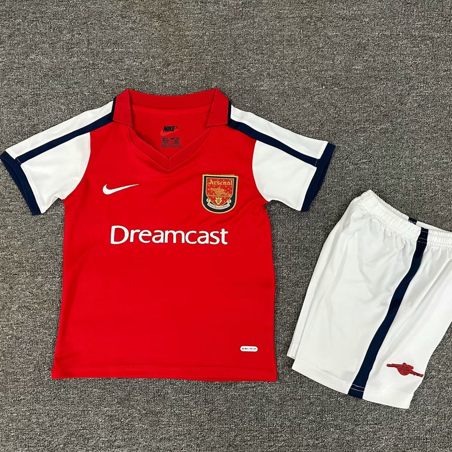 2000/02 Arsenal Home Short Sleeve Retro Kids Jersey