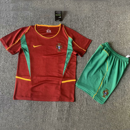 2002 Portugal Home Children's National Team Retro