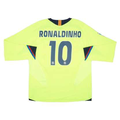 2005-06 FC Barcelona Away Long Sleeve Kit