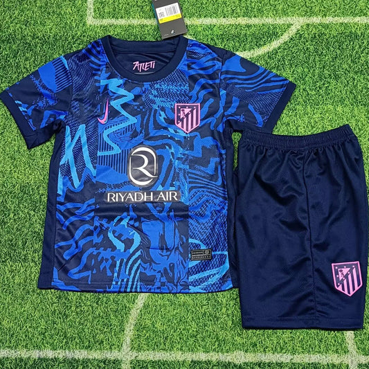2024/25 Atletico Madrid Third Short Sleeve Kids' Jersey