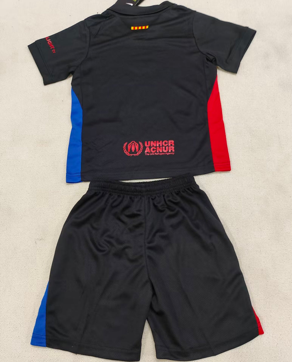 2024/25 Barcelona Away Short Sleeve Kids Jersey