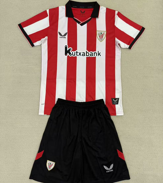 2025/26 Bilbao AT Home Short Sleeve Jersey for Kids