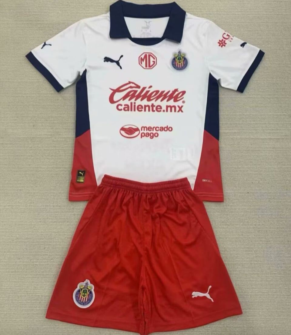 2024/25 Chivas Away Short Sleeve Kids Jersey