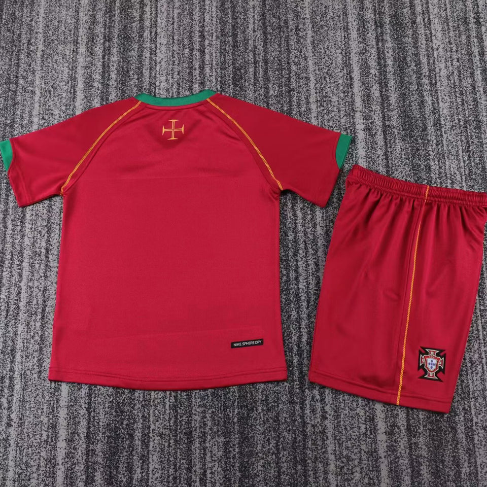 2006 Portugal Home Children's National Team Retro