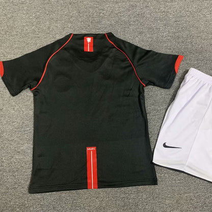 2007/08 Manchester United Away Short Sleeve Retro Kids Jersey