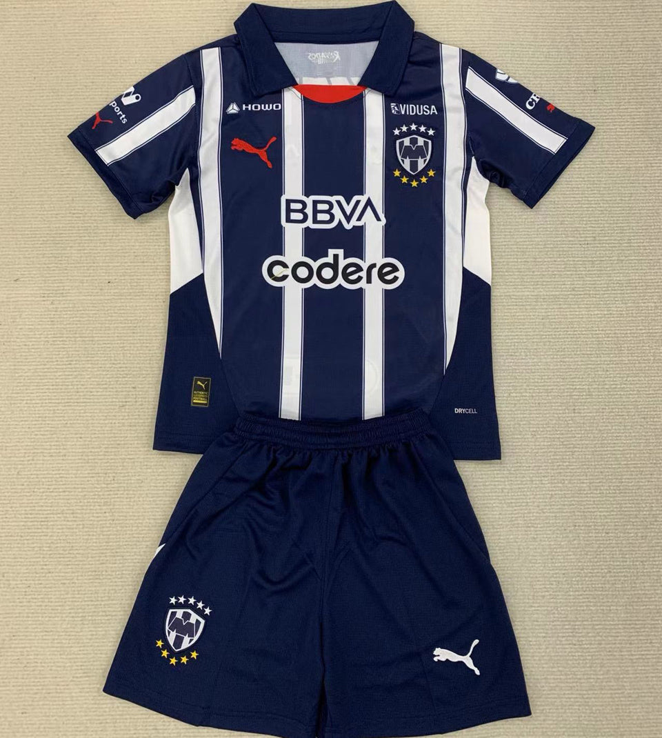 2024/25 Monterrey Home Short Sleeve Jersey for Kids
